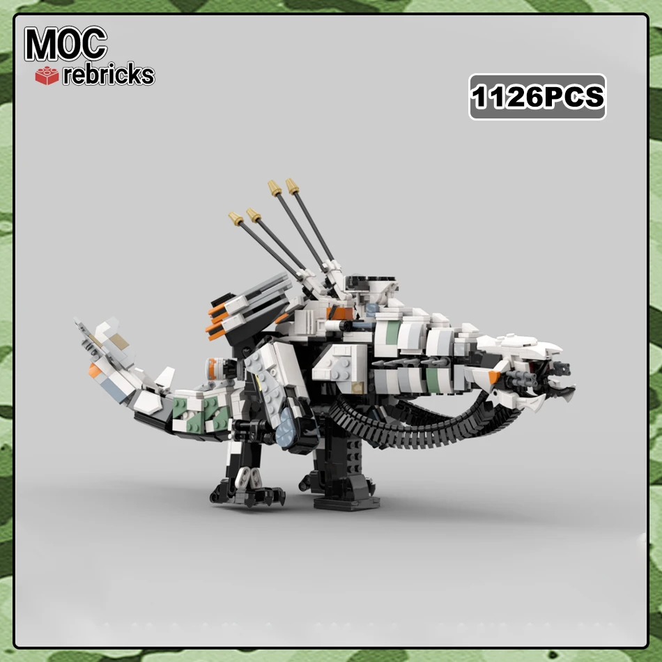 

Moc Building Blocks Horizon Zero Dawn Thunderjaw Forbidden West Monster Blocks Game Model Collectibles Bricks Toys Sets Gifts