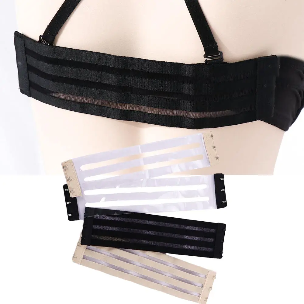 Summer Elastic Entension Buckle Bra Strap Wide Side Extender Shoulder Strap Non Slip 3 Hooks Adjustable Intimates Accessories