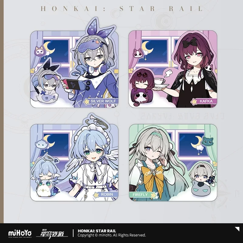 Mercancía oficial del juego miHoYo/Honkai: Star Rail, serie Anime Girls' Dorm, tarjetas coleccionables, regalos navideños