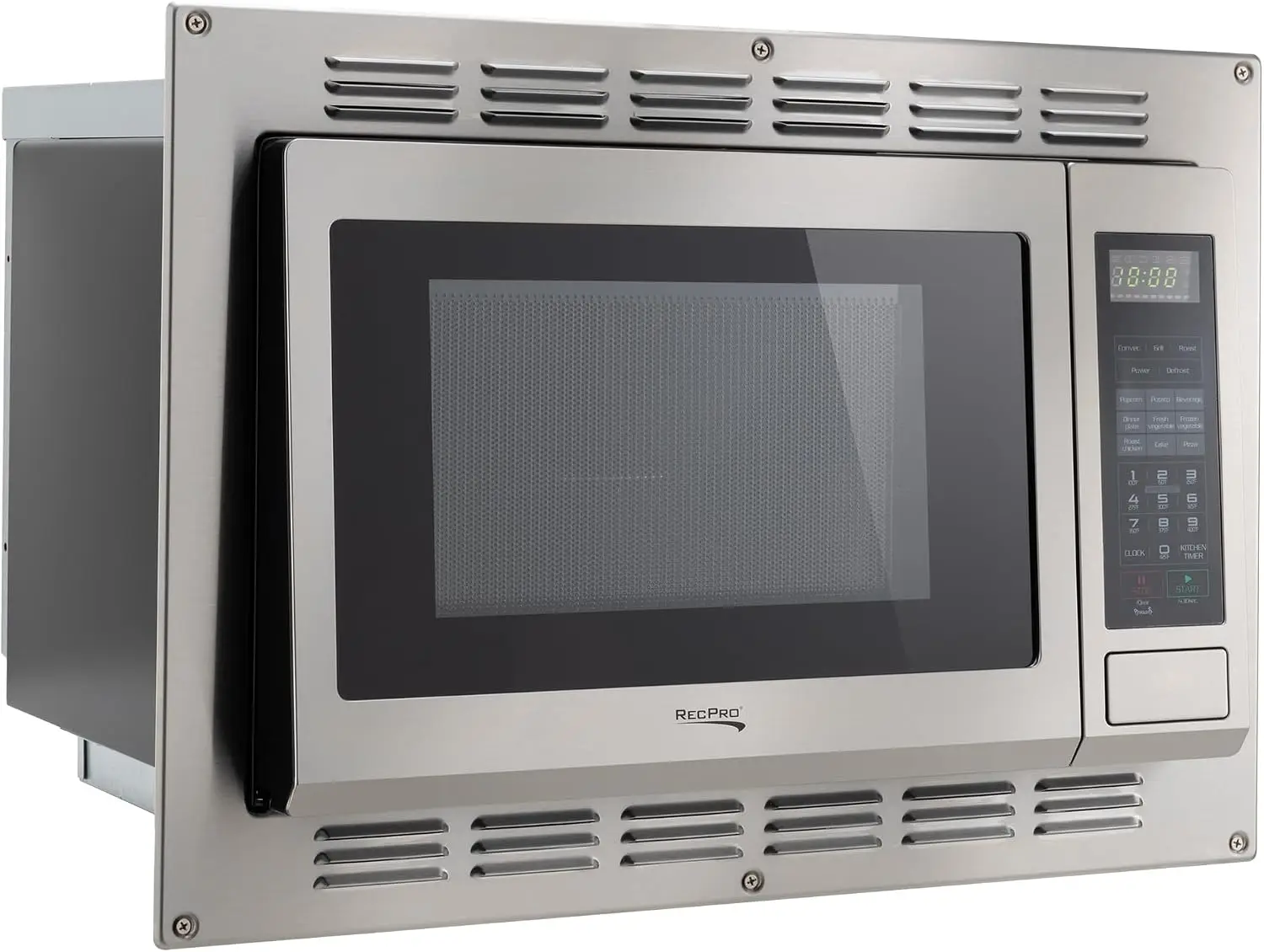 1.1 Cu. Ft. Stainless Steel Convection Microwave for RV Use