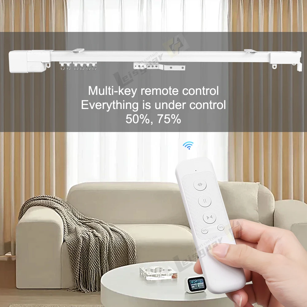 Mini B2 Tuya Wi-Fi Smart Life Home Curtain Motor Hinge-Type Track