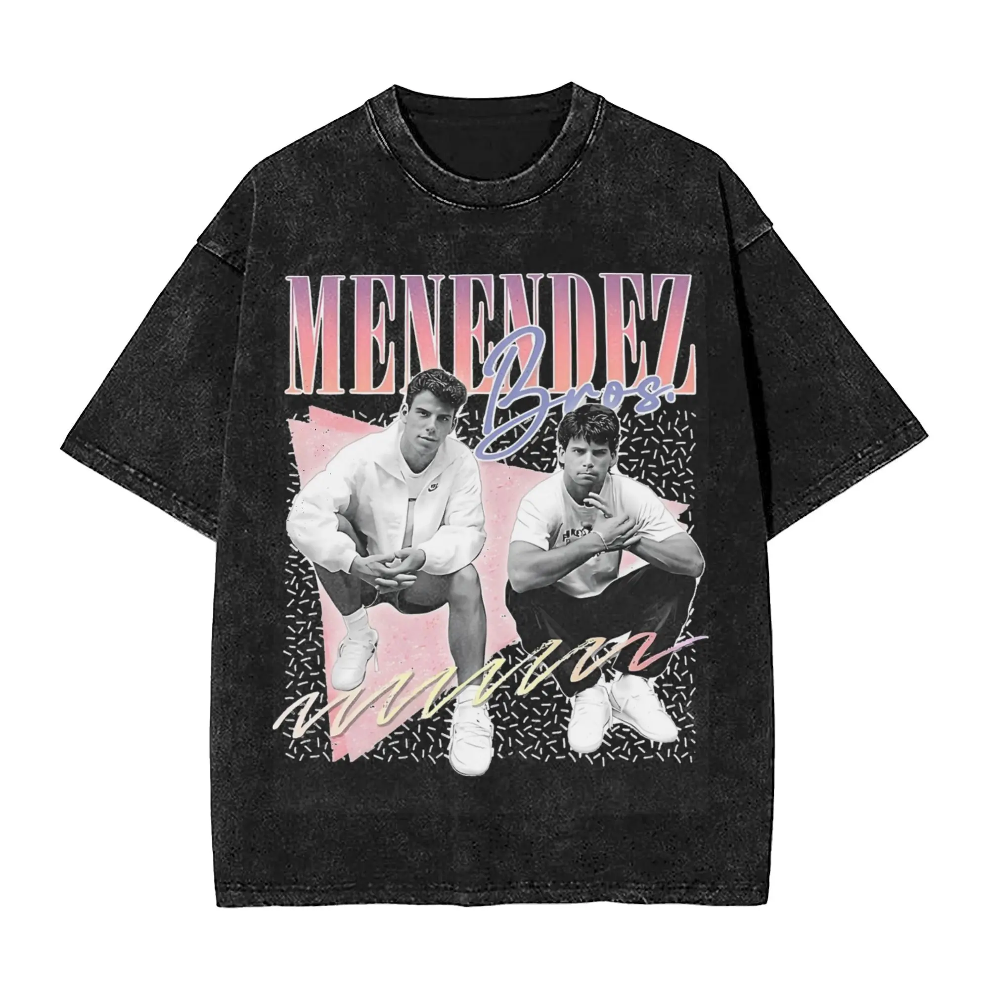 The Menendez Bros 90s True Crime Fan  T Shirt Harajuku Style For Men Women 100% Cotton Tee Shirts Clothing