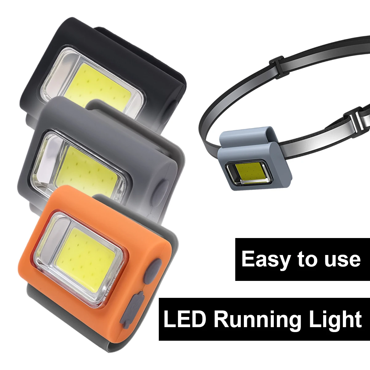 

6 Working Mode Led Worklight Headband Emergency Flashlight Portable Rechargeable Work Light Camping Clip-On Lamp Clip On Running