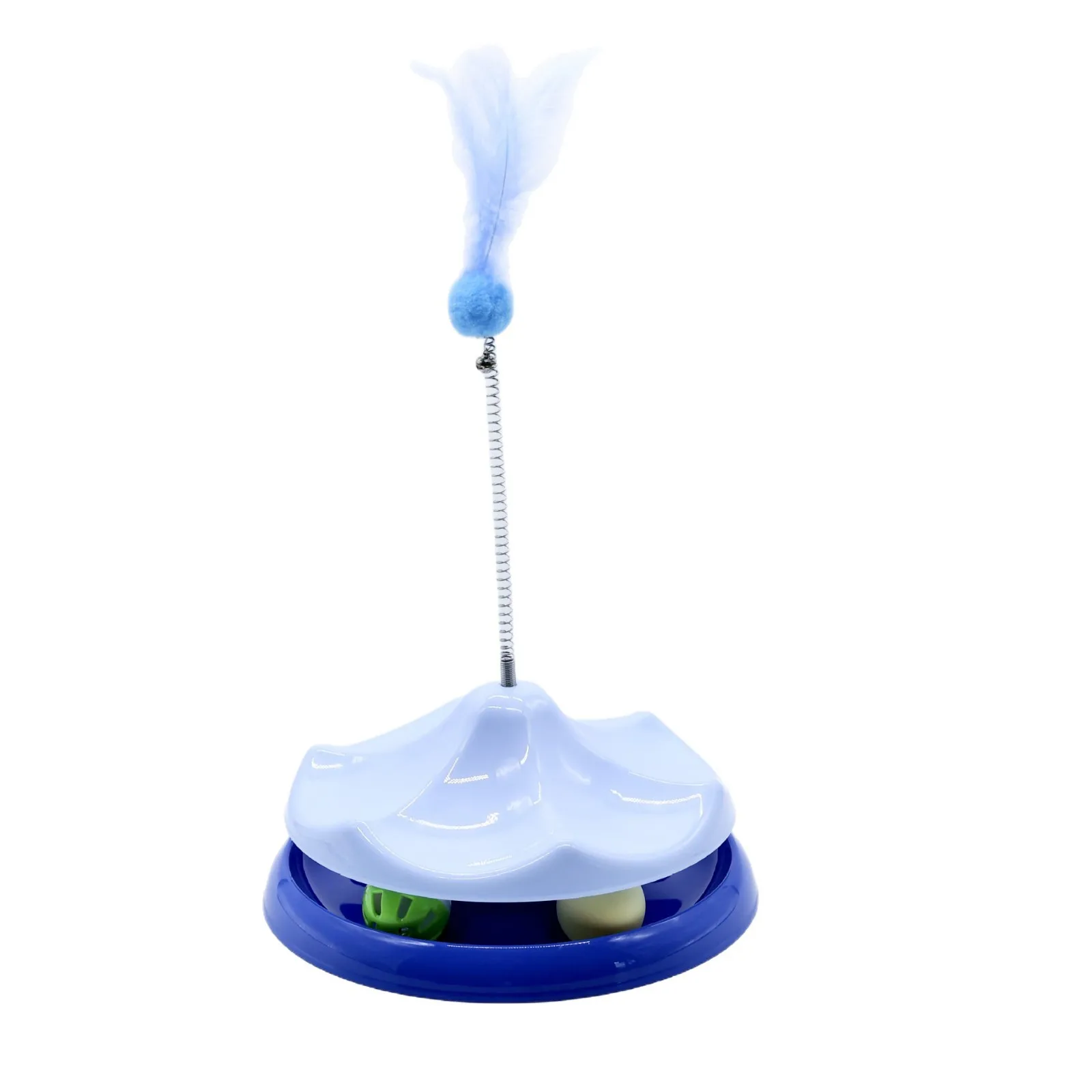 Cat toys can be rotated color turntable ball two-in-one