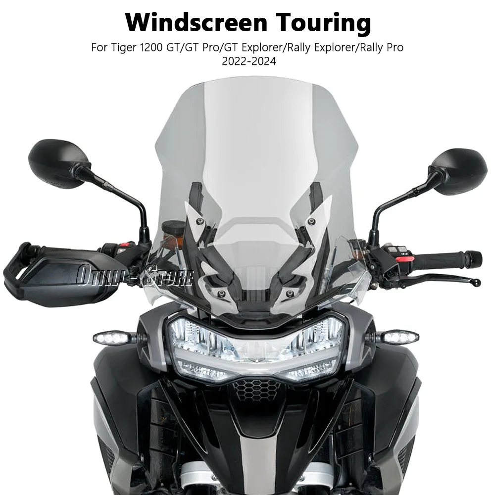 Motorcycle Accessories Windscreen Wind Deflector Windshield For Triumph Tiger 1200 GT Pro 1200 GT 2024 New Motorbike Parts