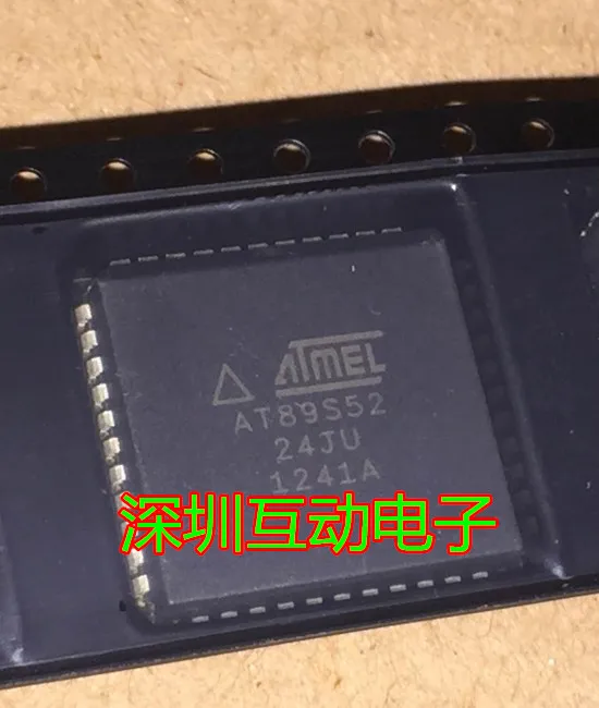 Free shipping   AT89S52-24JU AT89S52-24JI ATMEL     10PCS