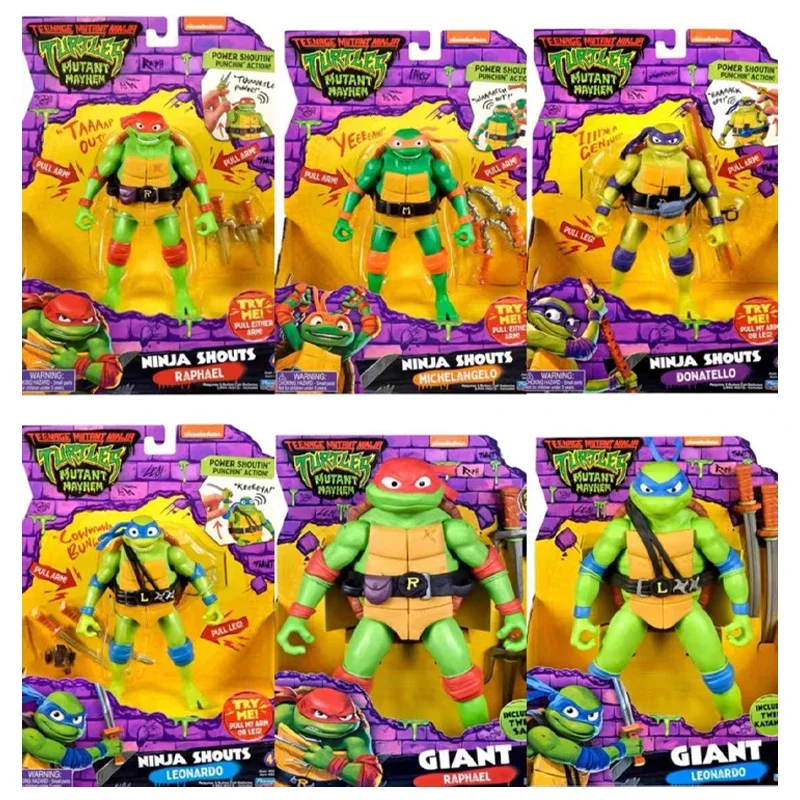 

Teenages Mutants Ninjas Turtles Raphael Michelangelo Action Figures Film Version Figure Model Toys Children Birthday Gifts