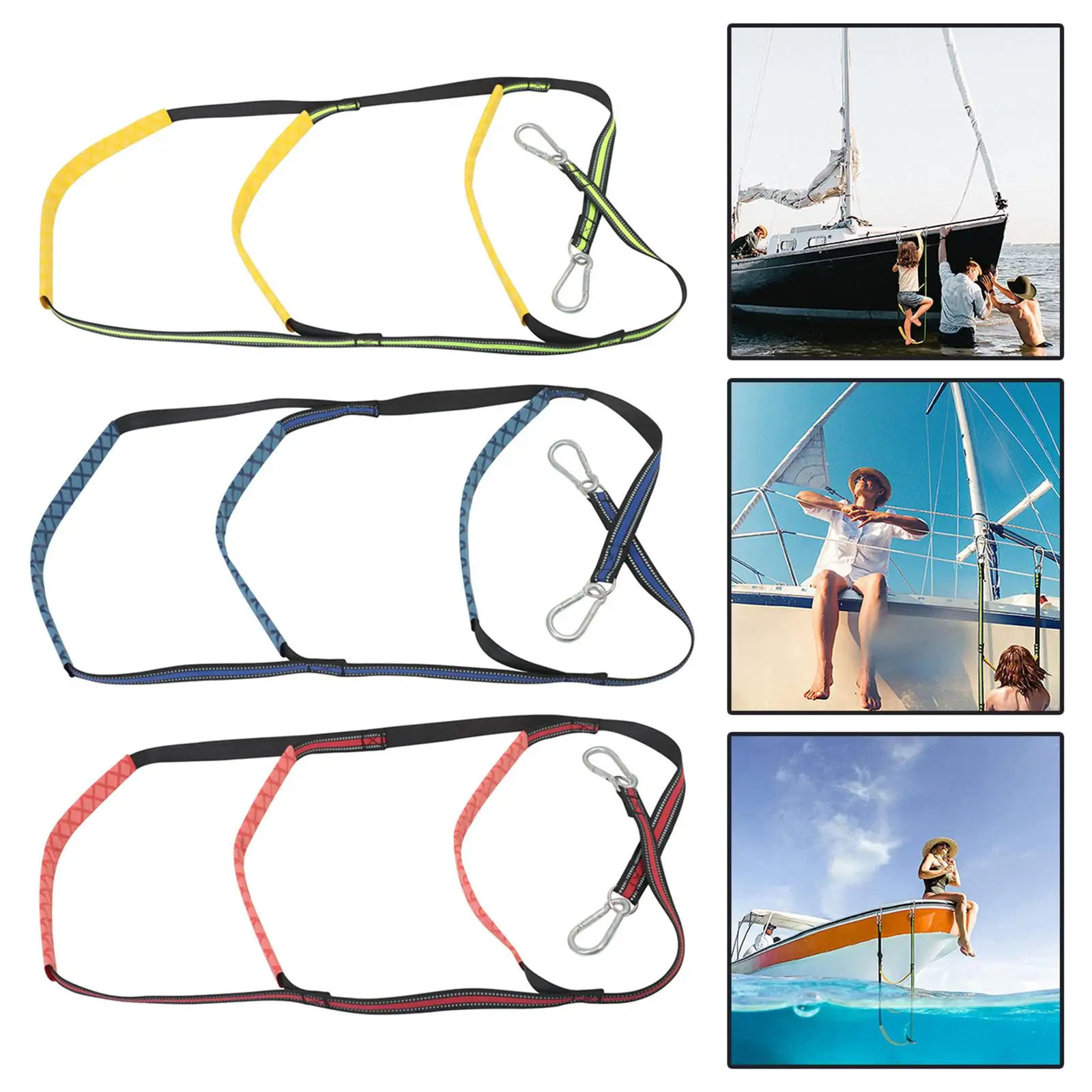 Portable 3 boat Rope Ladders Fishing Rope Ladder for Sailboat
