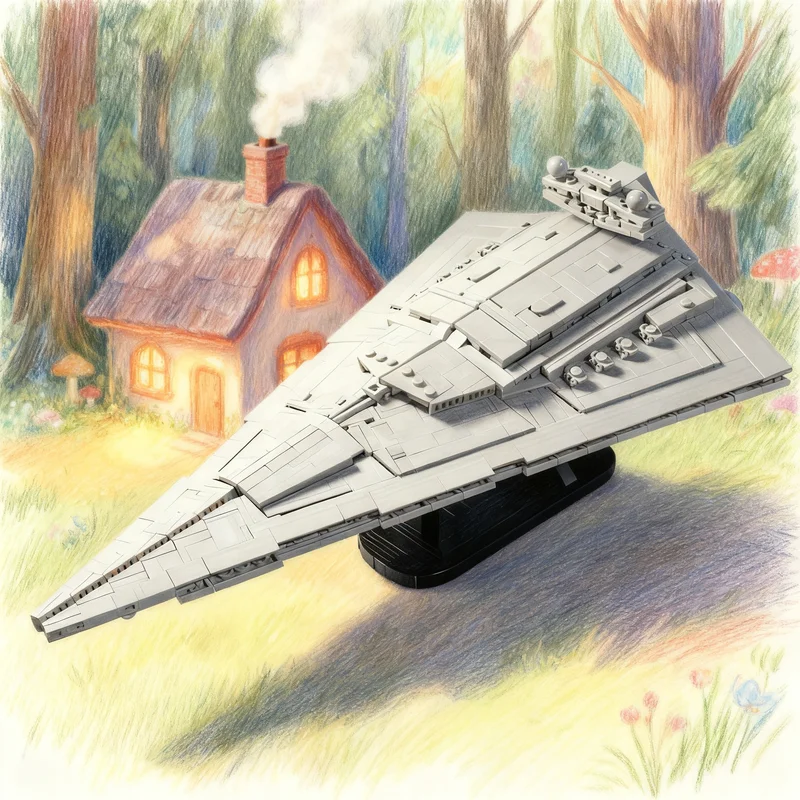 1536pcs MOC Imperial Star Destroye R Avenger Midi Scale Star Battle Model Building Blocks Construction Toy Christmas Gift Craft