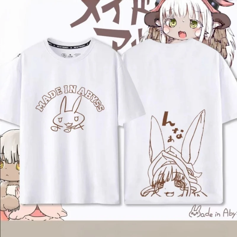 Anime Made in Abyss Nanachi Cosplay Short Sleeve T Shirt Women Men Harajuku Tops Aesthetic Graphic Tshirt Cotton Tees Streetwear