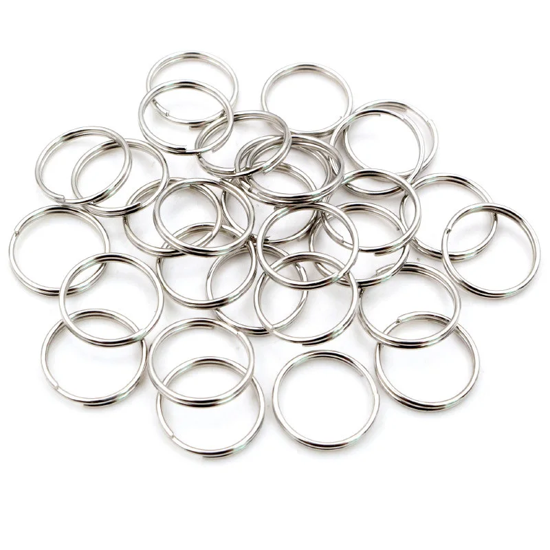 50-200pcs 5 6 8 10 12 mm Open Jump Rings Double Loops Gold Silver Color Split Rings Connectors For Jewelry Making Supplies DIY