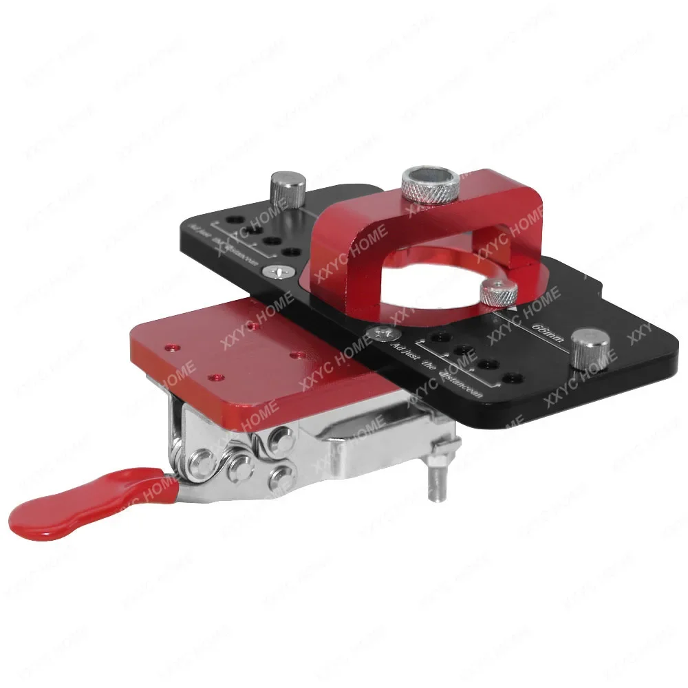 Localizzatore guida per foratura per fori per la lavorazione del legno Maschera per alesatura cerniera da 35 mm con dispositivo Modello per apri fori in plastica di alluminio Armadi per porte