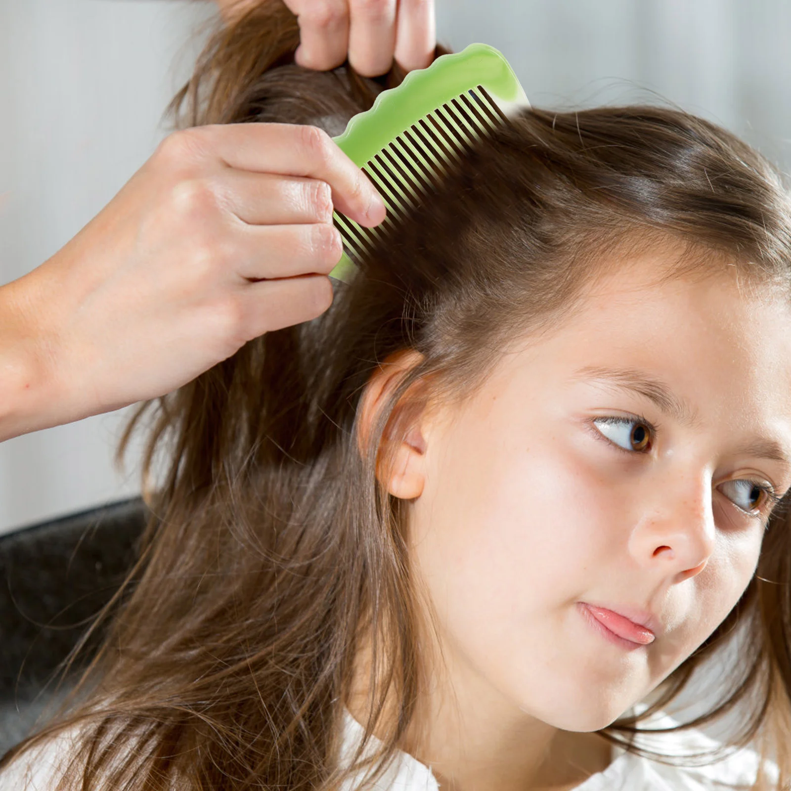 10 pacotes de escova de pentes de cabelo para salão de beleza feminino portátil cabeleireiro plástico miss ferramenta de corte