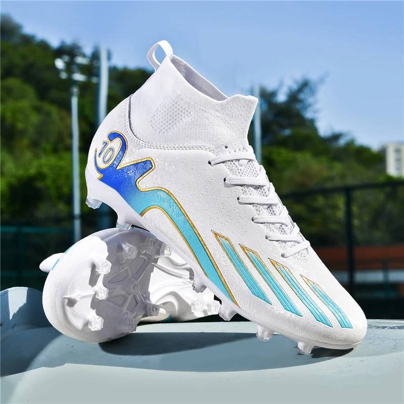 Children Soccer Shoes Kids Sneakers Lightweight Football Shoes Boys Girls Non-slip Spikes Soccer Cleats Futsal Training Shoes