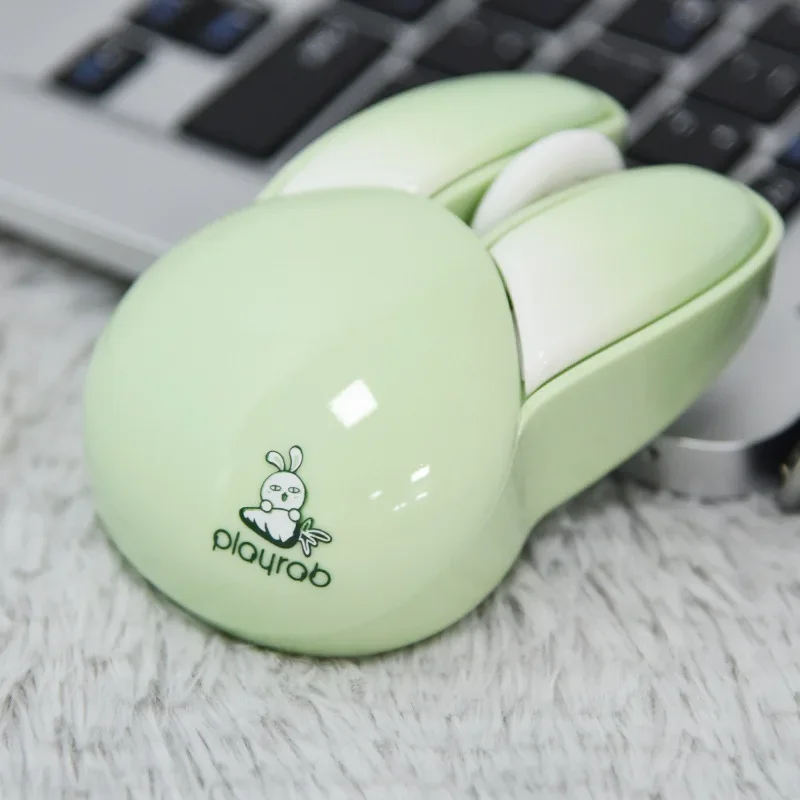 Gift for Rabbit Year Office Ladies Silent M6 Wireless Mouse for Notebooks And Computers Cute Rabbit Design