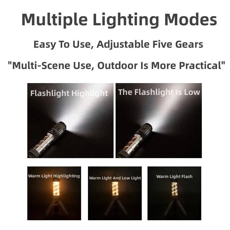 Mounthiker Tactical Mosquito Lamp Killer Outdoor Camping Portable LED Flashlight Magnet USB Charging High Power Mosquito Lamp