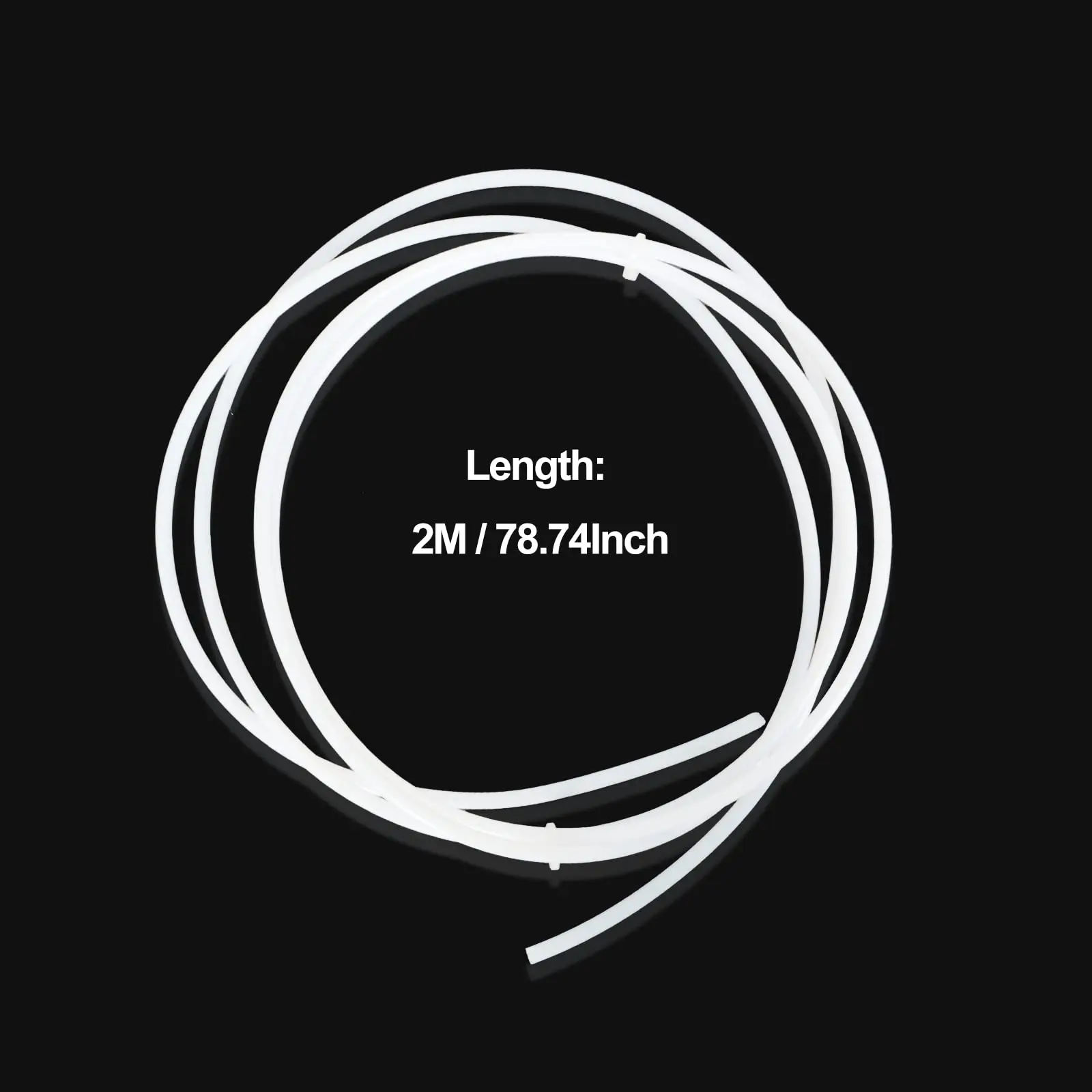 1/2M PTFE  Tube 3D Printer Tube for 1.75mm Filament, PTFE Tubing High-Temperature Resistance Flexible Extruder Tube