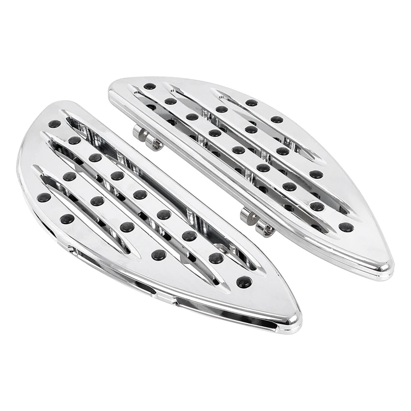 Chrome Driver Stretched Floorboards Foot Boards For  Touring FLHT Fatboy Parts Accessories