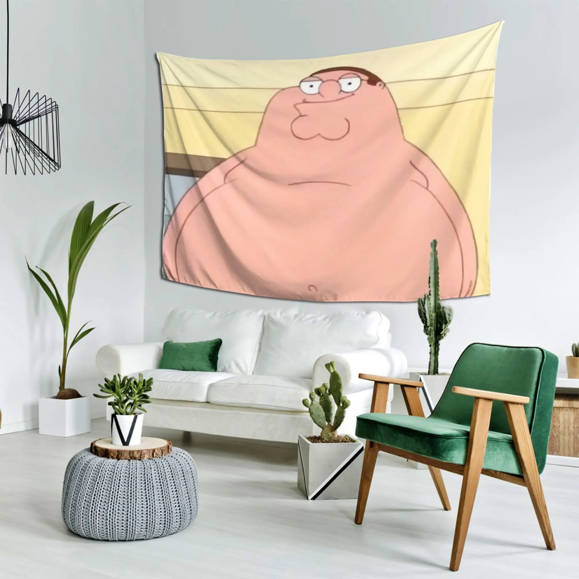 Peter Griffin Cartoon-Figur, Wandteppich, Wandbehang, leicht, Heimdekoration für Schlafzimmer, Wohnzimmer, Schlafsaal, Büro, Party
