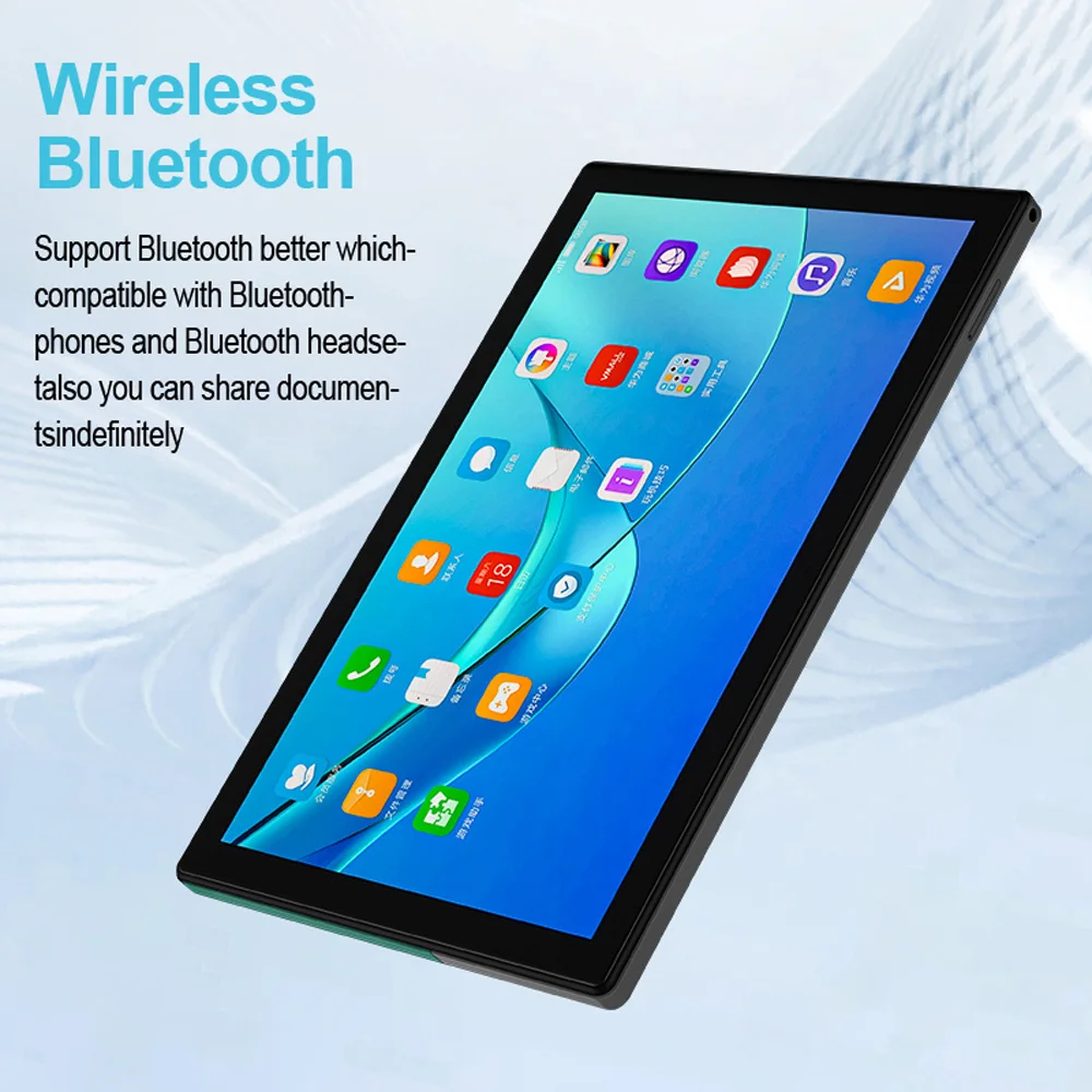 10.1 Inch Android Tablet PC Octa Core 4GB RAM 64GB ROM Google Play Dual SIM Network Bluetooth WiFi Tablets with Protective case