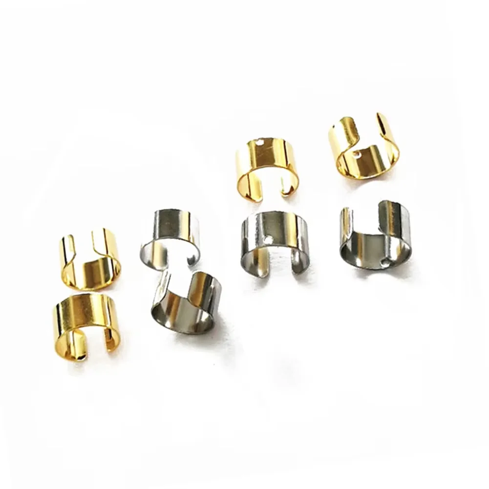 20PCS/lot Wholesale Stainless Steel U Shape Blank Earrings Findings for DIY Jewelry Making Ear Clip Earring Accessories