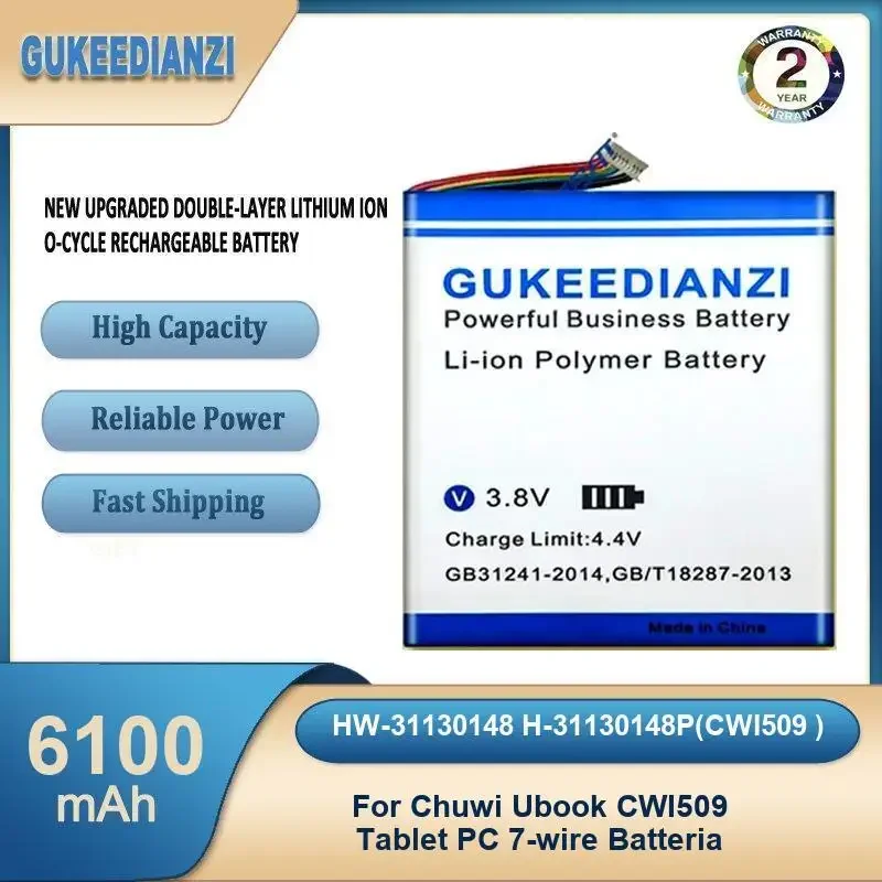 

HW-31130148 H-31130148P(CWI509 ) 6100mAh High Capacity Laptop Battery For Chuwi Ubook CWI509 Tablet PC 7-wire Batteria