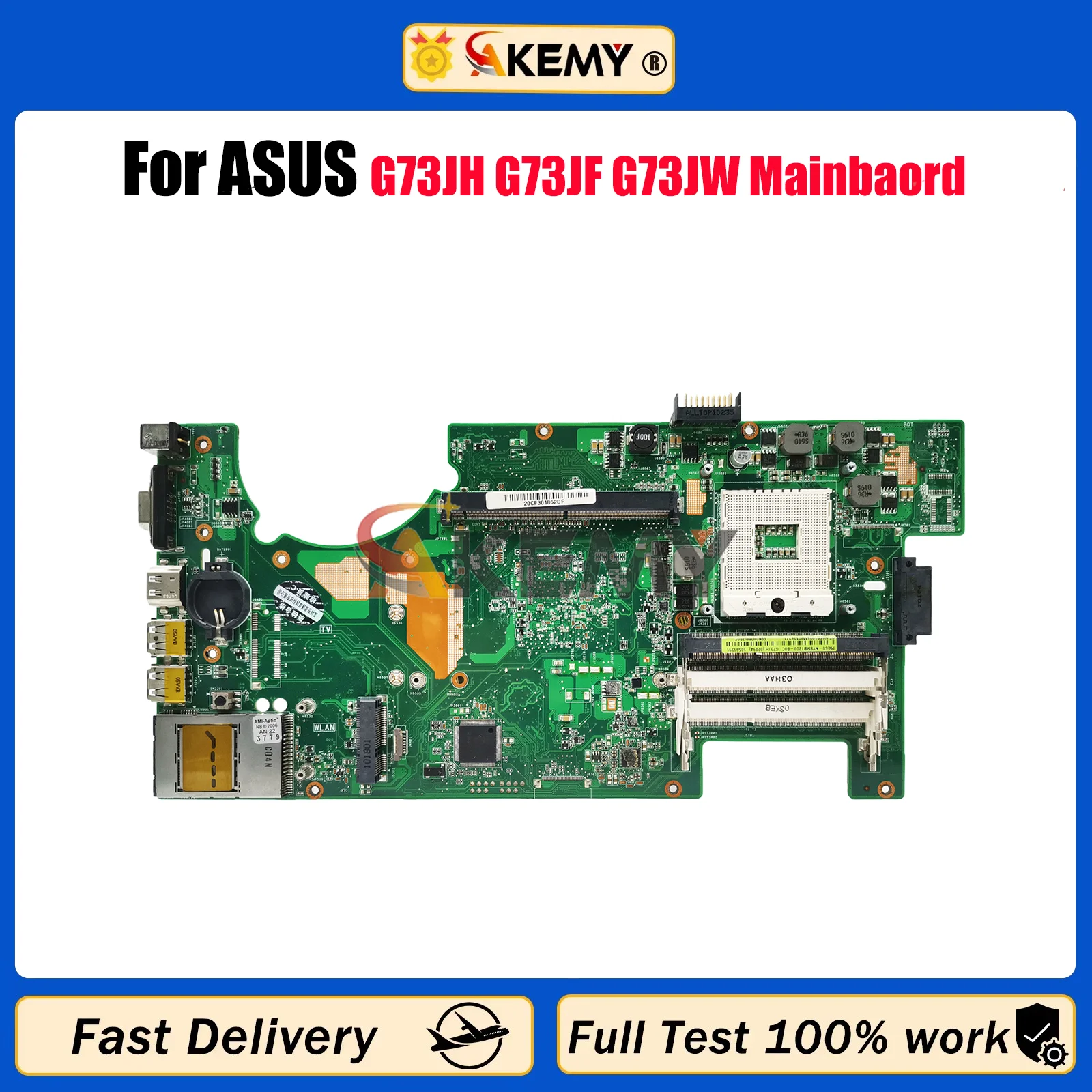 

G73JH Laptop Motherboard For ASUS ROG G73J G73JH G73JF G73JW Notebook Mainboard in stock 100% tests OK fast shipping Top quality