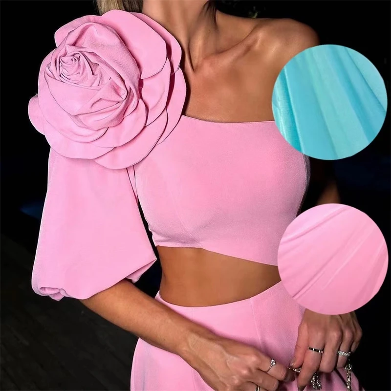 Pink Floral Silk Satin Jacket For Women Custom Big Flower Evening Party Coat, Elegant Outerwear For Wedding Cocktail Anniversary