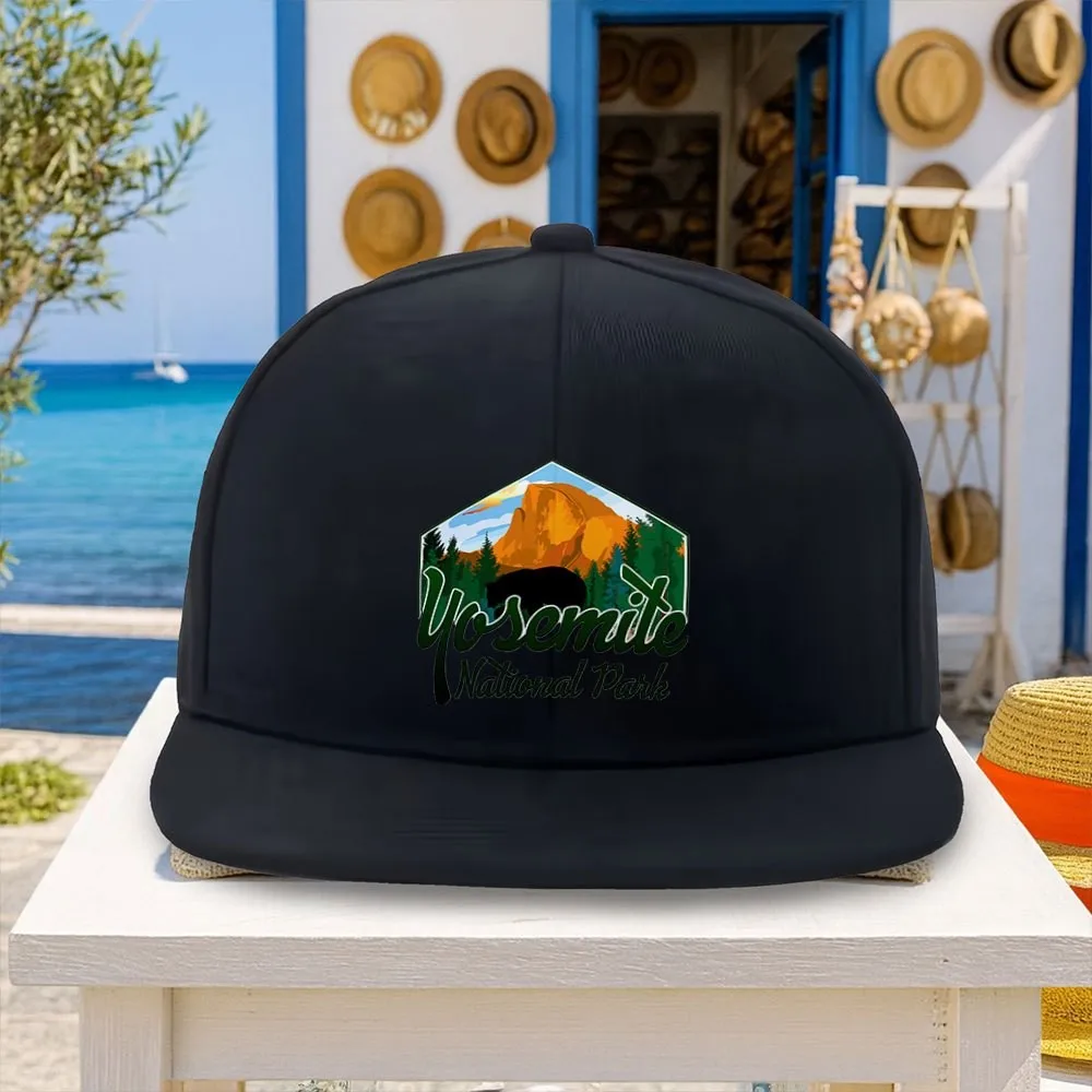 1pc Portable Commuter Daily Carry Baseball Cap, Men's Sports Hat, Yosemite National Park Print, Multiple Colors Available
