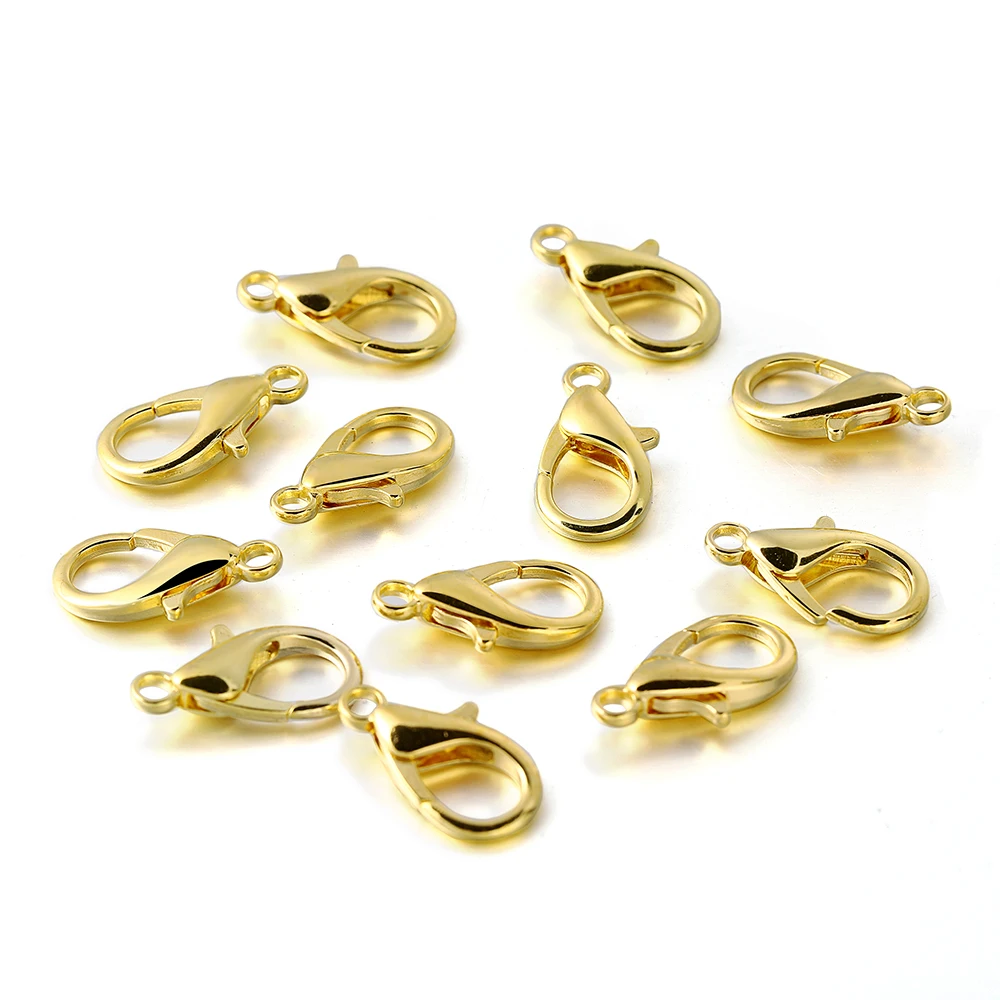 100 teile/los Karabiner Für Armbänder Halsketten DIY Haken Kette Verschluss Zubehör Für Schmuck Machen Erkenntnisse Großhandel