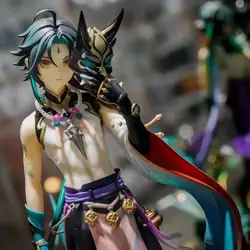 18cm Genshin Impact Xiao Anime Figure Guardian Yaksha Xiao Action Figures Kawaii Nahida Klee Figurine Collection Model Doll Toys