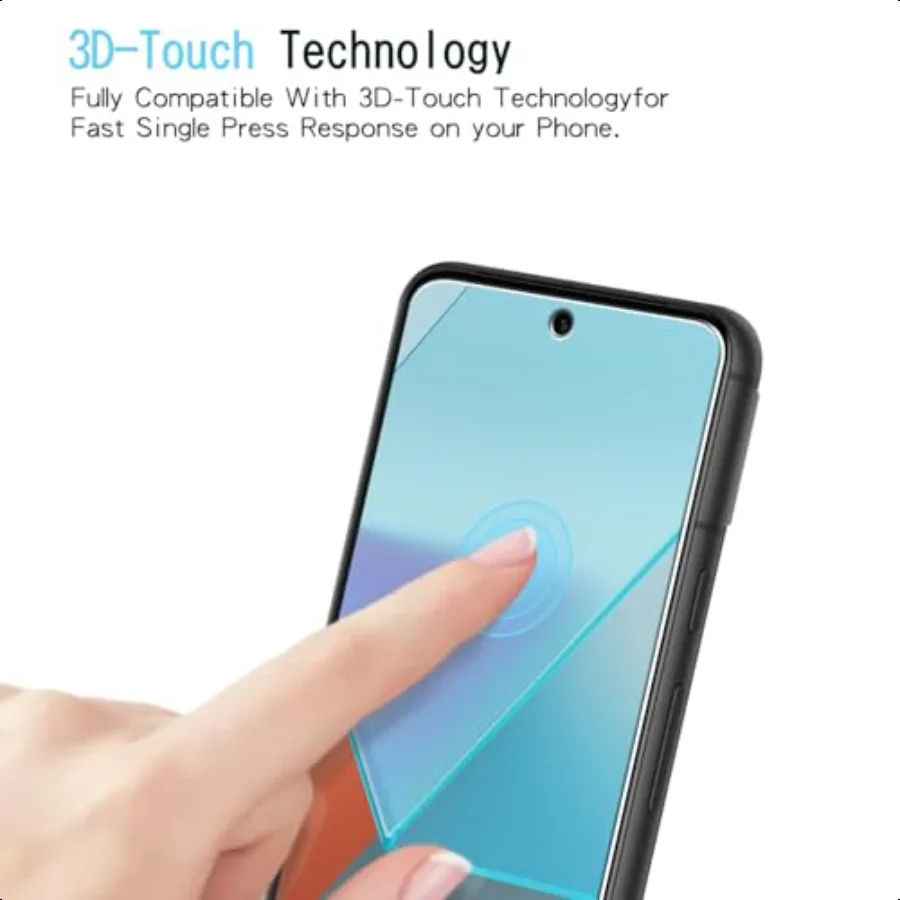 KAREEN 2+2 Pack Screen Protector for Google Pixel 8A Tempered Glass Film with Camera Lens Protector Anti Scratch Bubble Free Ca