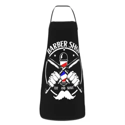 Unisex Barber Shop Cut And Shave Bib Apron Adult Women Men Chef Tablier Cuisine for Cooking Kitchen Hairdresser Painting