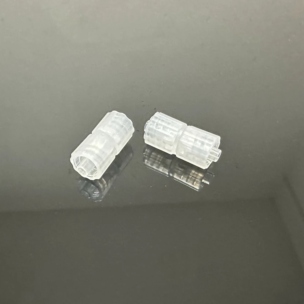 Conector de bloqueo Luer macho doble, conectores de plástico, 10 piezas, ampliamente utilizados