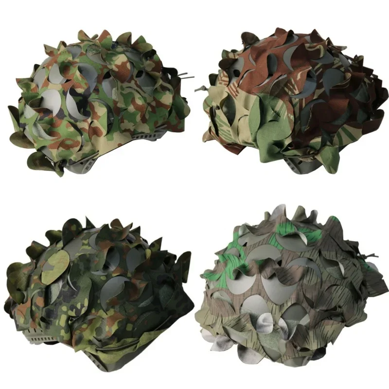 

M90 A-TACS FG AOR2 3D FAST Helmet Cover Flecktarn Splittertarn Miami Tiger Stripe Jieitai Dots Camouflage Cap Cloth Cover