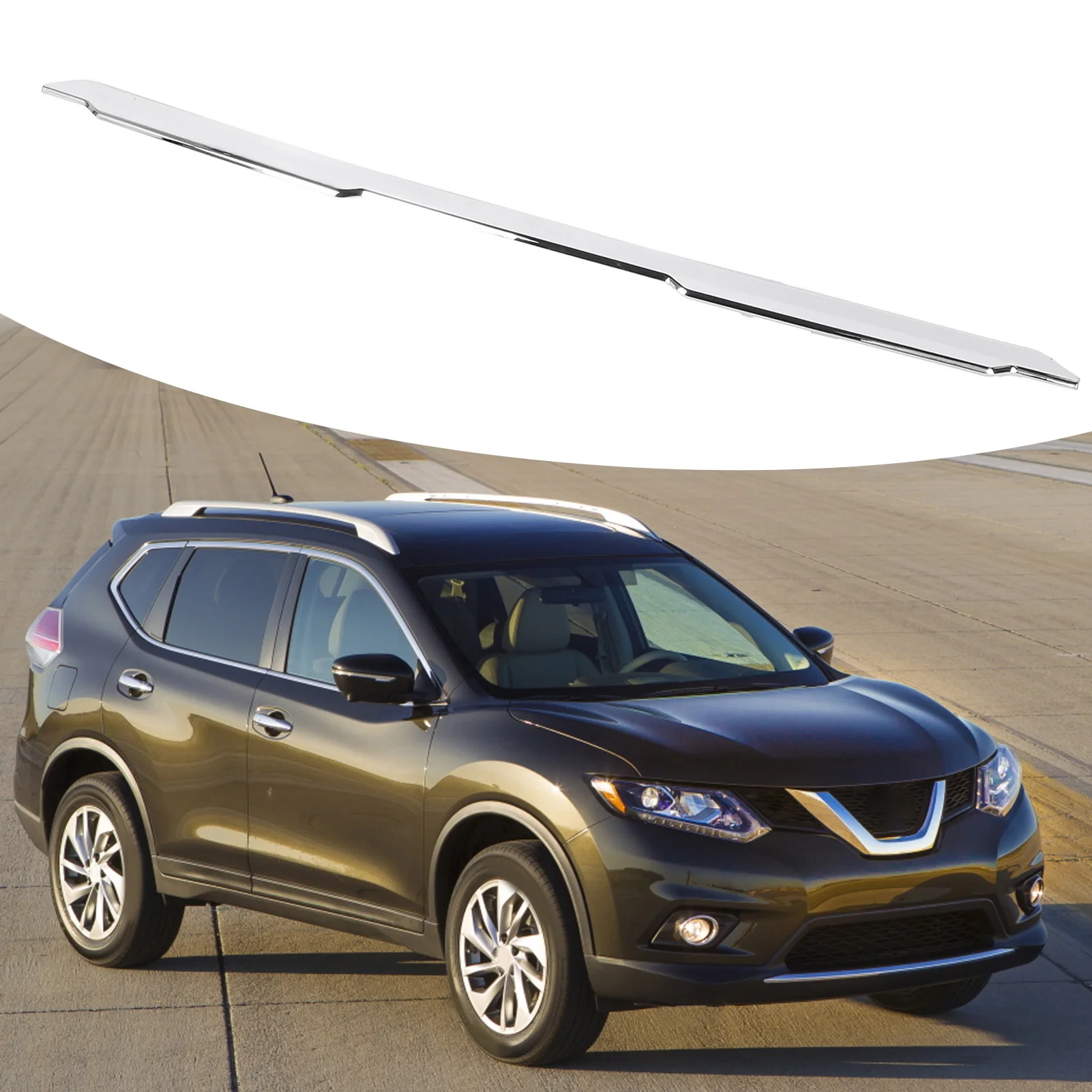 

Нижняя хромированная накладка переднего бампера 620726FL0A, ударопрочная для Nissan Rogue 2014-20, внешний передний бампер автомобиля/аксессуар-буфер