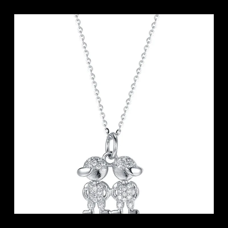 

Лидер продаж, стерлинговое серебро 925S, мультяшная шляпа, маленький мальчик, бриллиантовый кулон, цепочка на ключицу, дизайн, подарок, женское ожерелье