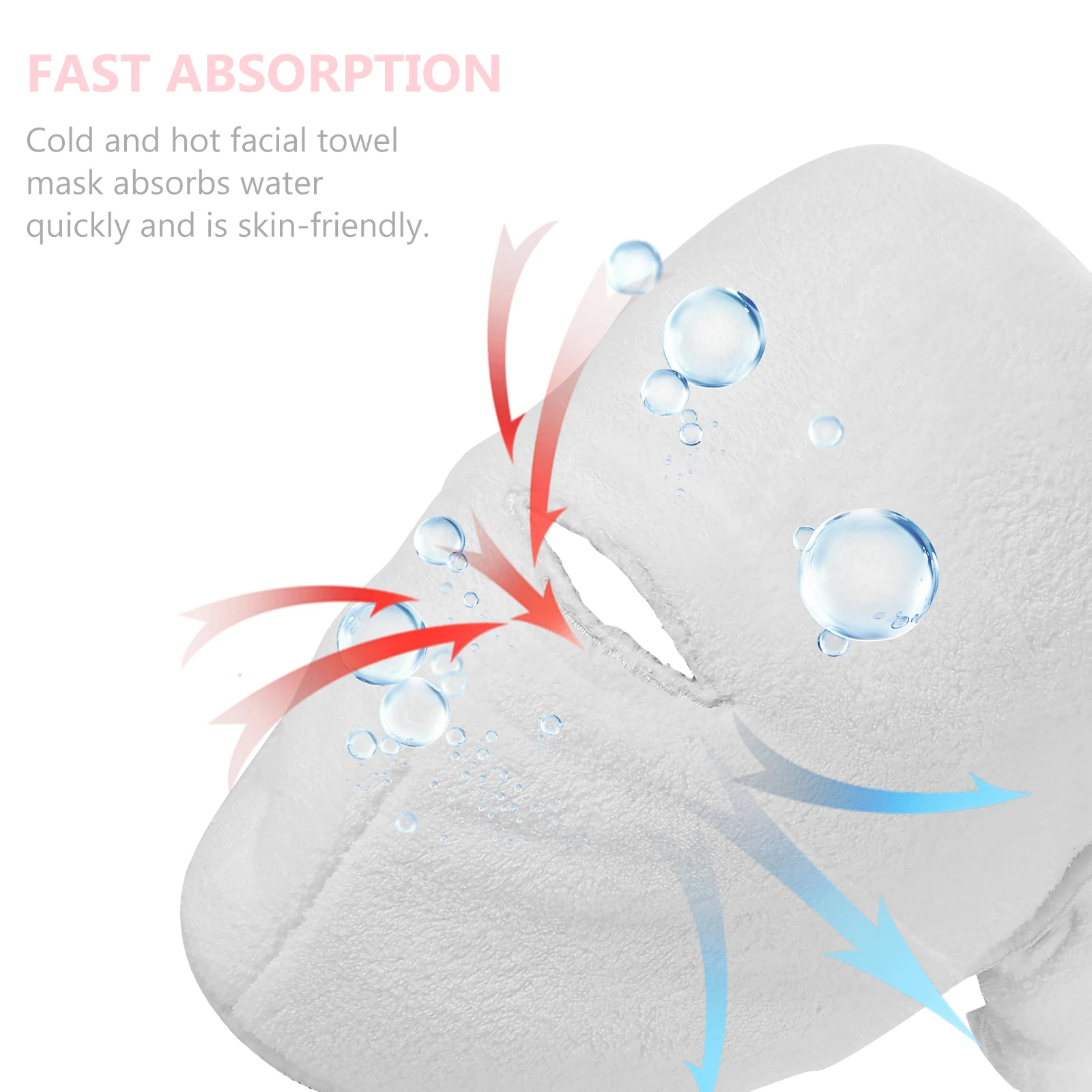 منشفة وجه مضغوطة باردة وساخنة قابلة لإعادة الاستخدام ومنشفة باخرة للوجه لصالونات التجميل المنزلية وأداة العناية بالجمال للنساء