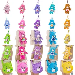 Rainbow Bear Plush Toys Lovely Sakura Teddy Bear Stuffed Doll Kawaii Anime Bag Pendant Kids Birthday Xmas Gifts