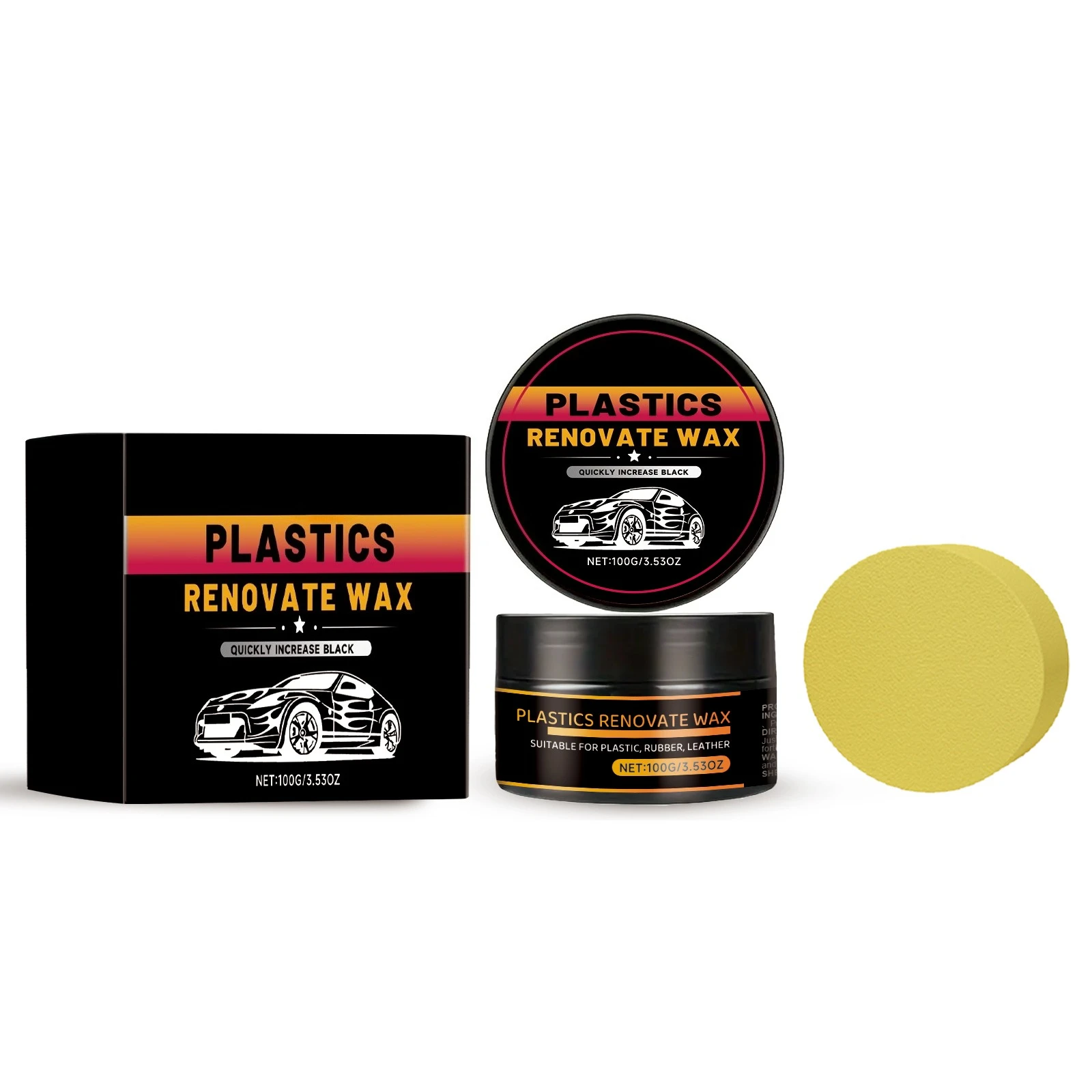 

Car Plastic Refurbishment Paste - Anti-Scratch & Decontamination, Restores Smooth Like New, Auto Interior Maintenance