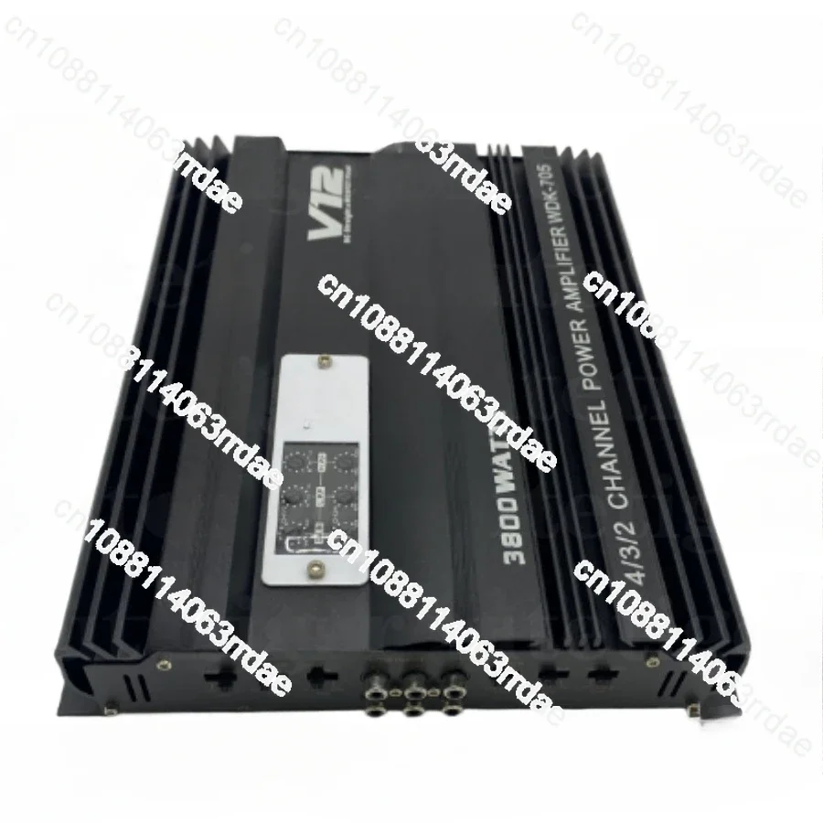 Car audio V12 705 four channel 4-channel amplifier high-power amplifier can be connected to 4 speakers