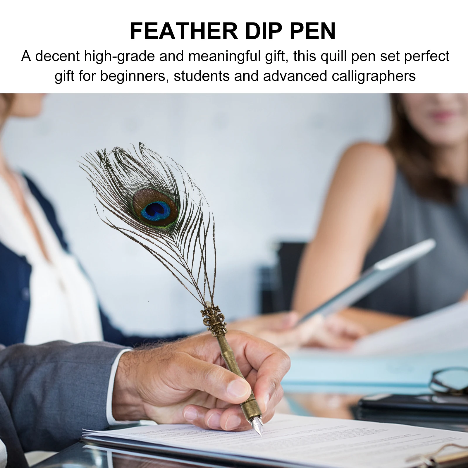 

1 Set Dip Pen Natural Calligraphy Writing Tool Student Practice Painting Drawing School Stationery Art Supplies