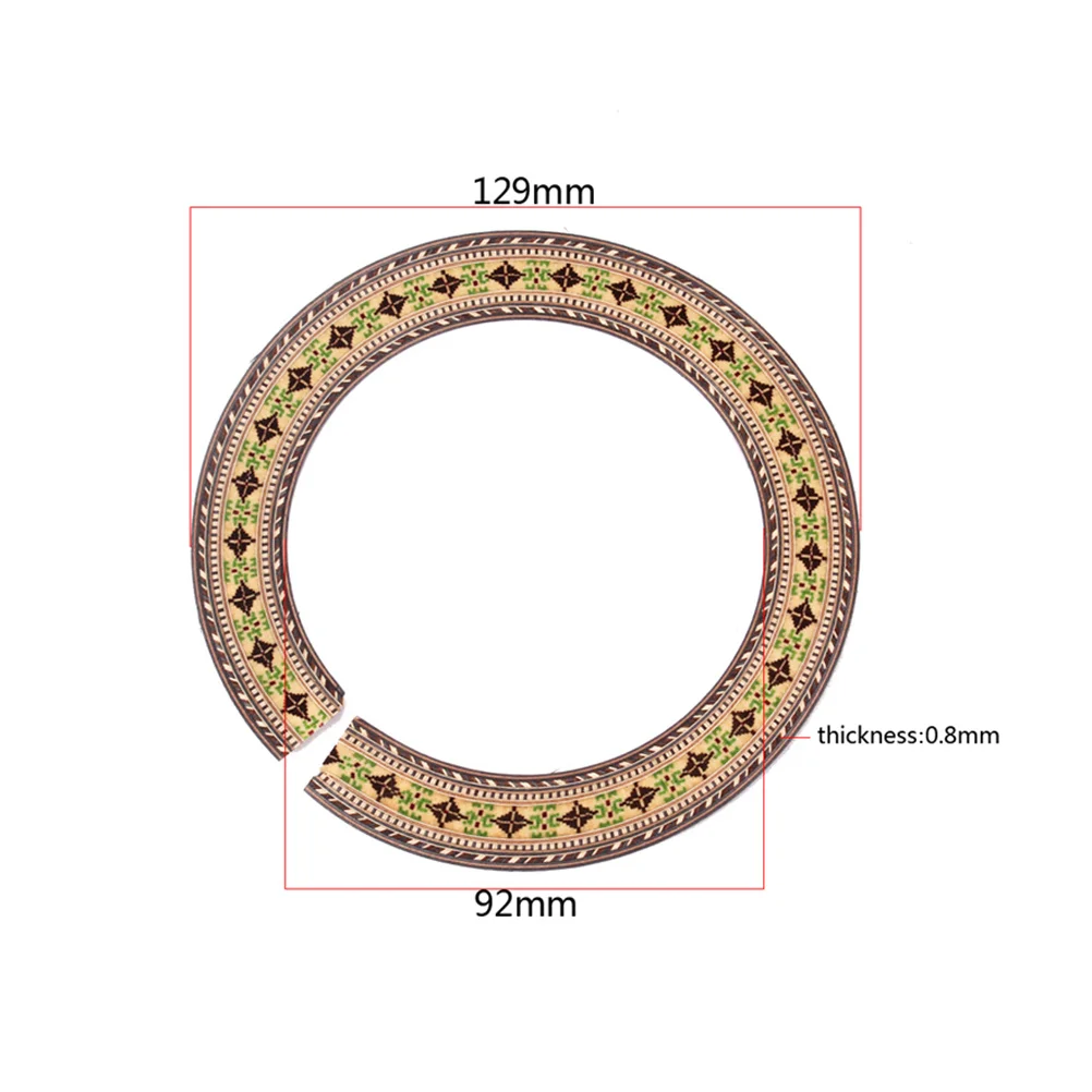 

Guitar Sound Hole Rosette 92mm Wooden Inlay Decals Easy to Apply and Remove No Damage Guitar Decals Sound Hole Decal