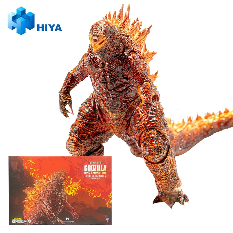 In Stock HIYA 18cm Action Figure Beautiful Basic Burning Godzilla Anime Gift