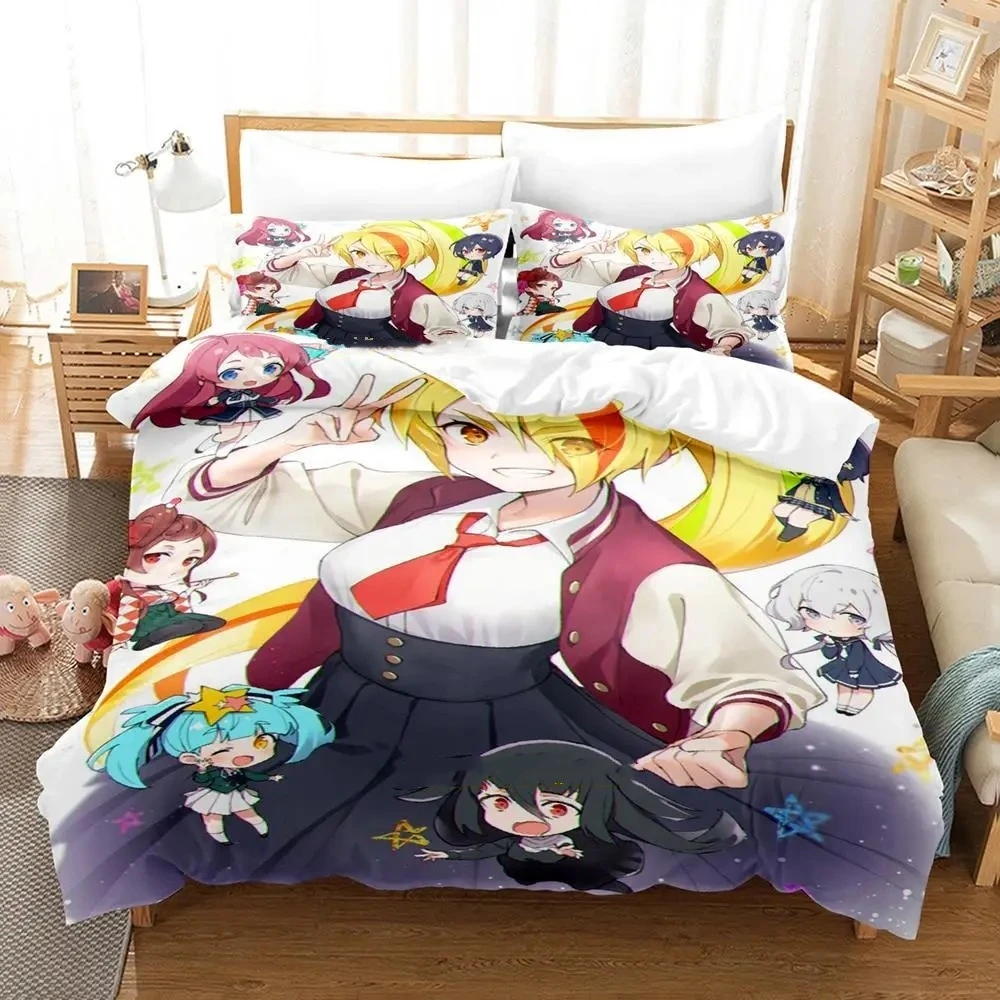 Zombie Land Saga Bedding Set Single Twin Full Queen King Size Bed Set Adult Kid Bedroom Duvetcover Sets Anime parure de lit Bed