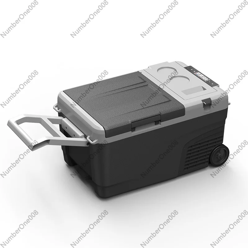 Mini Freezer 220V 12v Portable Cooler with Wheels Dual Zone USB Powered Battery Solar Car Refrigerator view 4