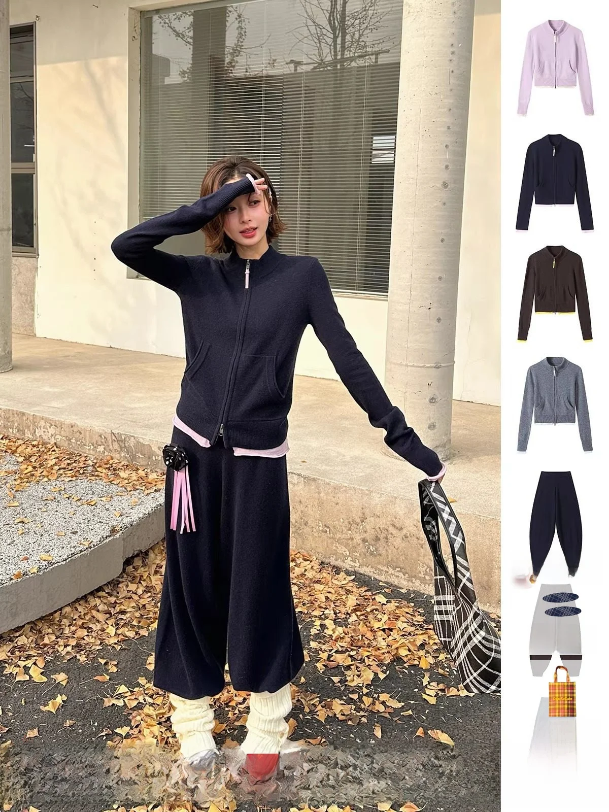 

Новый свитер REREK из мягкой вязки и брюки-фонарики DEARSOCUTE: повседневный стиль, стандартный крой, ручная работа.