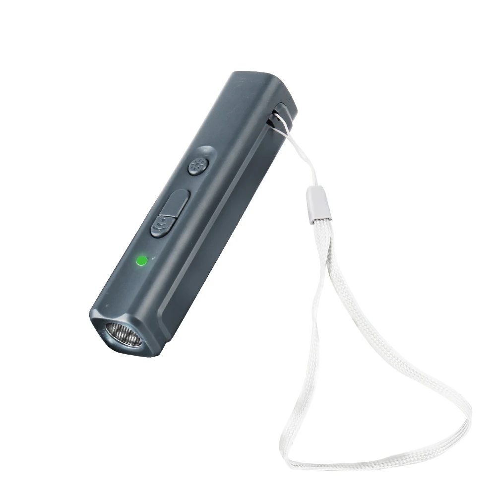 Dog Trainer Anti Barking Device USB Rechargeable Dog Drive Device with LED Indicator Lanyard Ultrasonic Dog Repeller