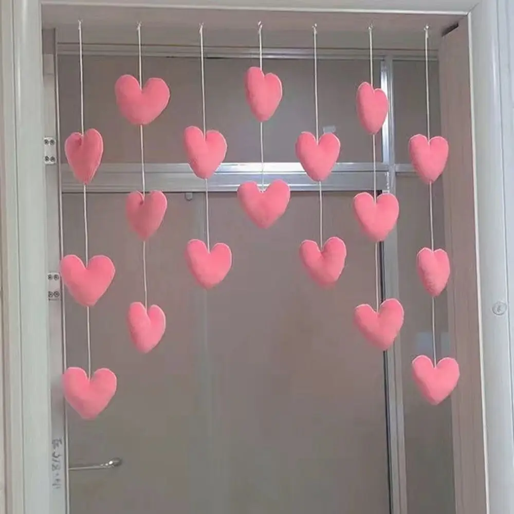 Curtain Partition Girls Room Decor Heart Shaped Door Curtain Ornaments Home Decor Door Hanging Curtain Love Hearts Pendant