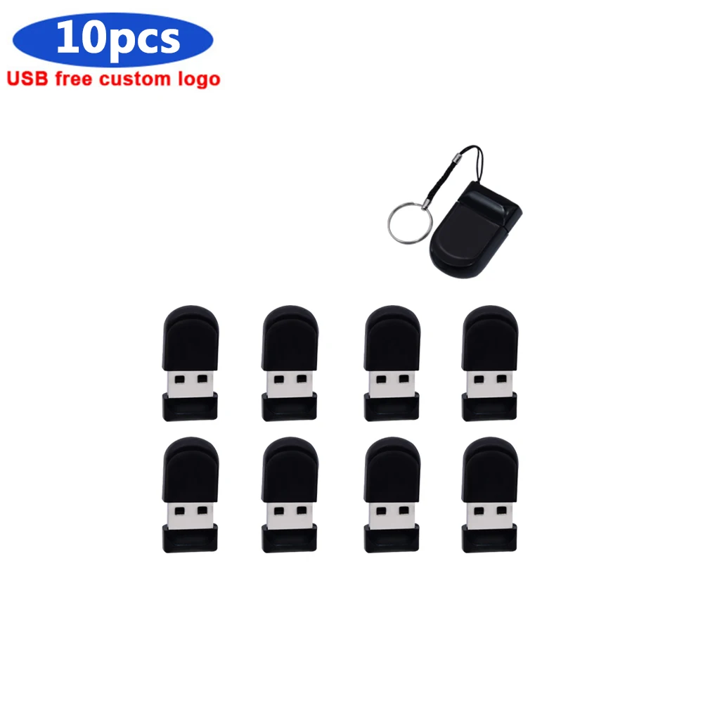 

10pcs/lot High Speed USB 2.0 Mini Flash Drive 16GB 32GB 64GB 128GB Pendrive Metal usb flash drive Pen key chain memory Sticks